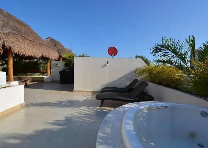 Peaceful Penthouse With Private Rooftop In Gated Community Apartamento Tulum